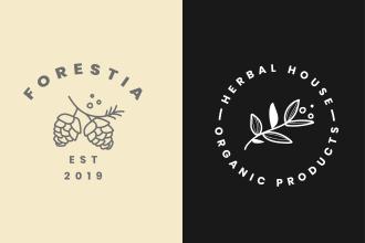 design a minimalist, botanical, feminine line logo
