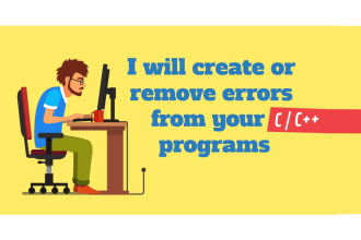 create or remove errors from your c cplusplus programs