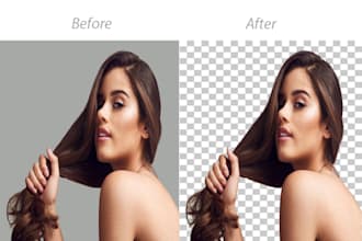 professionally remove background, cut out photos within 1day