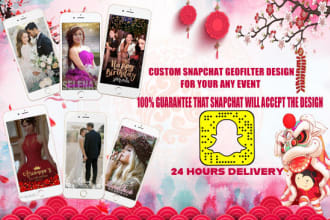 design an awesome custom snapchat geofilter for your special event