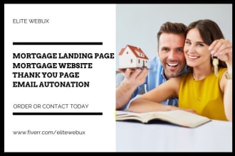 build a converting mortgage landing page and responsive mortgage website