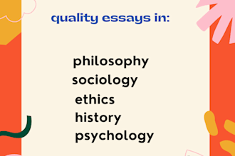 write quality philosophy,ethics,history and sociology essays