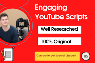 write engaging youtube scripts
