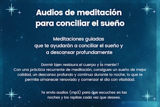send you guided meditations to sleep better and relax