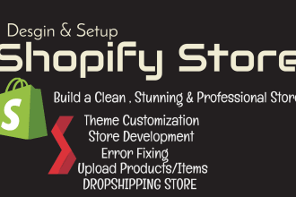 develop wocommerce store,shopify ecommerce store