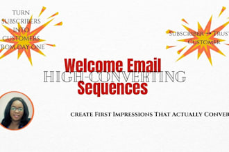 write high converting welcome email and email sequence