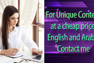do creative writing, content writing, articles, and other creative work