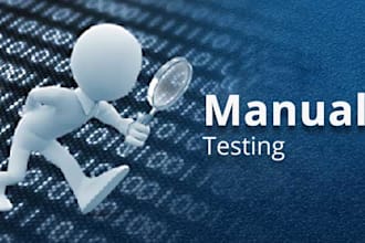 do the manual testing for websites, android applications