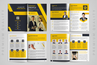 do business brochure, company profile, proposal, bifold, trifold brochure design