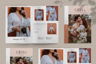 create minimal apparel catalog, fashion lookbook, line sheet, clothing catalogue