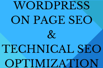 do technical on page seo optimization wordpress website with yoast