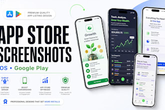 design app store screenshots for google play and ios