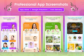 design app screenshots and edit screenshot app icon for app store