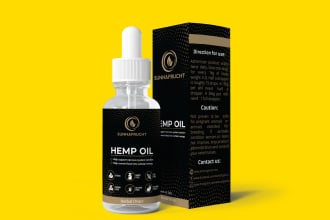 do product label design, cbd label design, bottle label design, packaging design