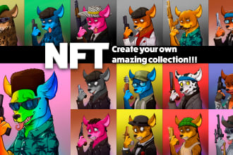 create collectibles characters for you to sell as nft