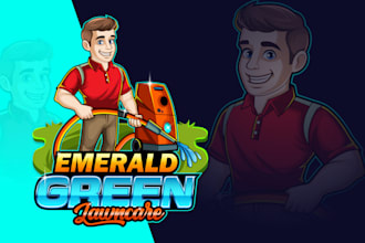 design a custom cartoon business mascot logo design for you