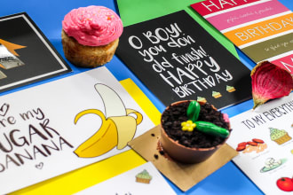design unique greeting cards, postcards or invitations