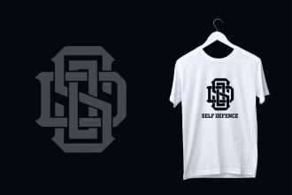 design typography t shirt and letter logo
