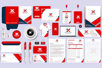 design unique letterhead, business card, and stationery item