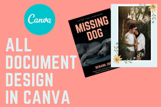 do all document design in canva