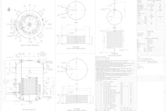create drawings of storage tanks, vessels and reactors