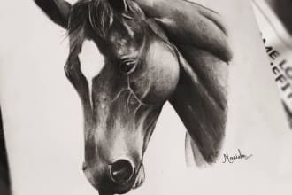 draw hyper realistic animal drawing