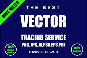 redraw,vector trace or recreate your logo or image in vector