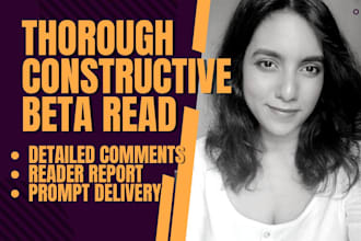 review your book as a reader or beta read your manuscript