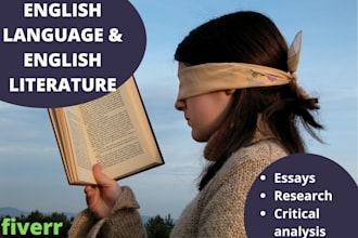 research and write on english language and english literature topics