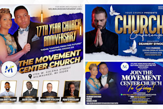 design eye catching church flyer, poster, banner