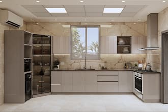 design modern kitchen interiors with realistic 3d rendering