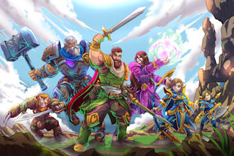 draw dnd party fantasy or game character design dnd art sheet