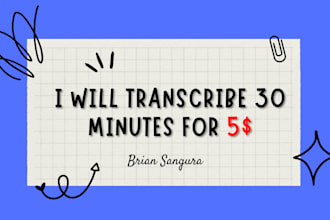 deliver accurate transcripts for english video or audio
