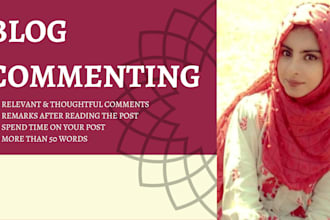 leave thoughtful comments on your blog