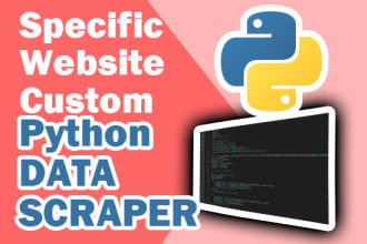 create custom python scripts to scrape any website