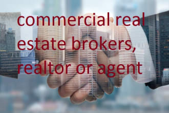collect commercial real estate brokers, realtor or agent email list