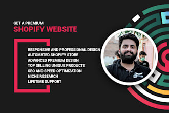 create you modern and proffesional shopify store