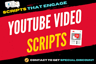 write script for youtube channel