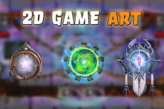 do 2d assets design for your game project