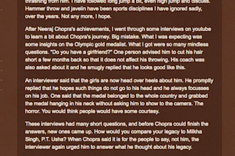 write an article on a topic of your choice