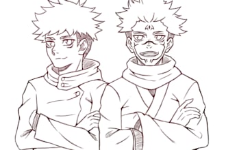 sketch anime illustrations you want