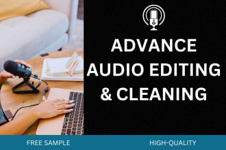 editing, noise reduction, repair, enhance, fix, clean up your audio file