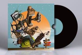 design mixtape album cover art in handrawn