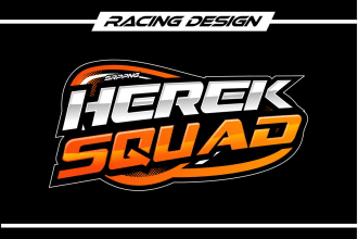 make automotive and racing  logo like 3d effect