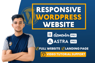design wordpress portfolio, business, personal blog website