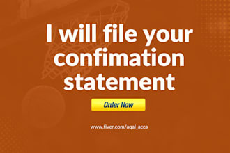 file your confirmation statement with companies house