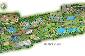 create photoshop rendered plans, elevations and sections