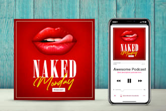 create professional, stunning podcast cover design