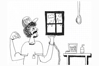 write a comic panel for you