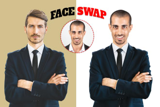 photo editing, perfect face swap or head changing in 2 hours